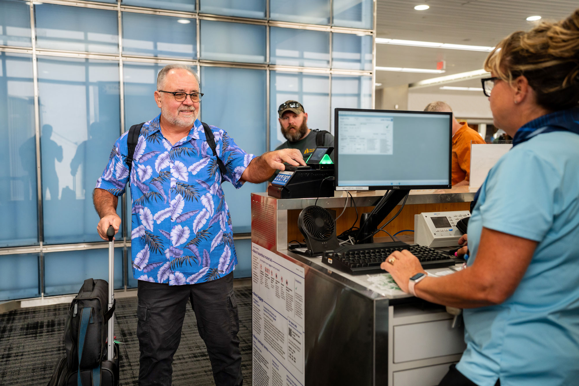 man ready to board
