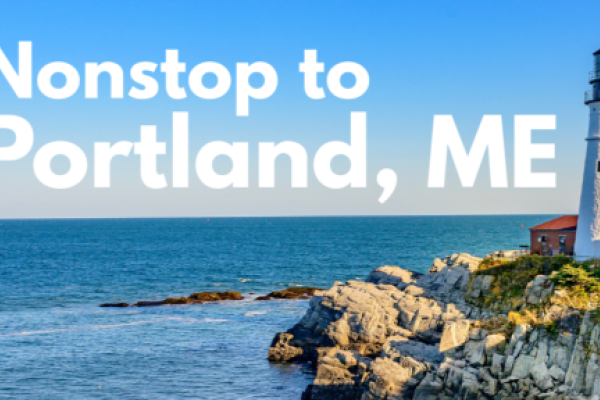 Nonstop to Portland, ME