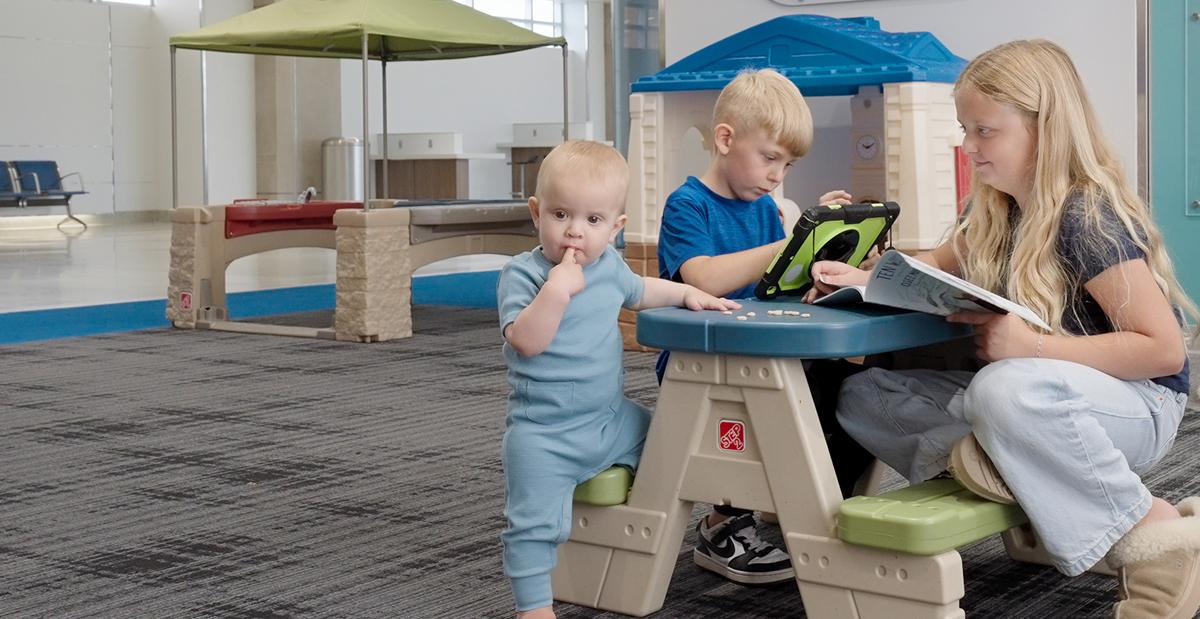 kids in play area